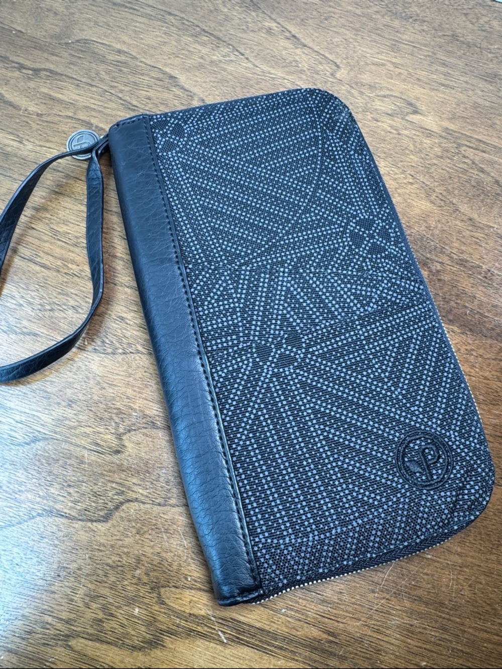 Pistil Leather Nylon Zip Travel Passport Holder Wallet Wristlet Organizer Clutch